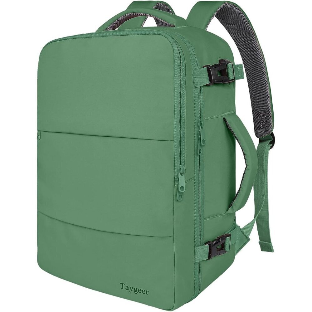 Travel Peridot Green Backpack for Women Carry On Laptop Bag USB Port TSA Pouch